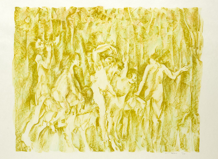 CHILDREN IN A WOOD I, 1991 by Louis le Brocquy HRHA (1916-2012) at Whyte's Auctions
