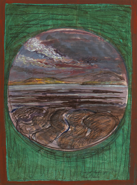 DONEGAL LANDSCAPE [GREEN], 1974 by Brian Bourke HRHA (b.1936) at Whyte's Auctions
