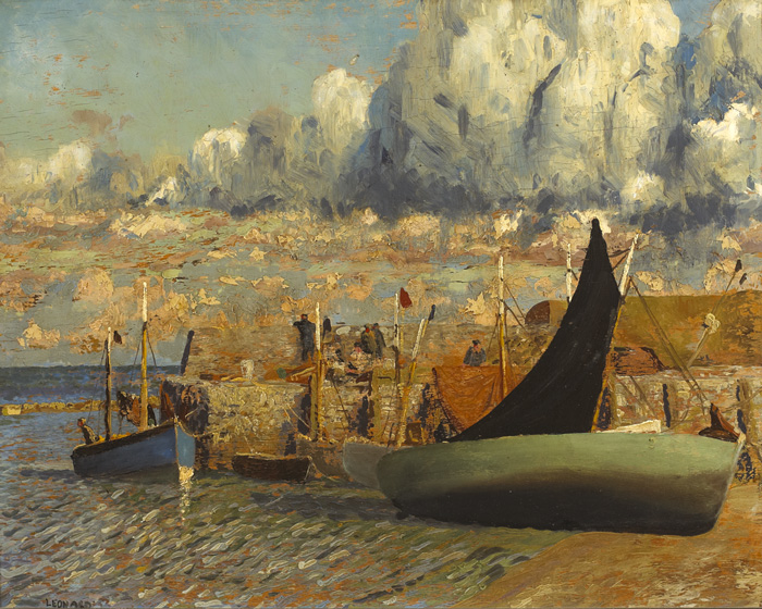 RUSH HARBOUR, 1963 by Patrick Leonard HRHA (1918-2005) HRHA (1918-2005) at Whyte's Auctions