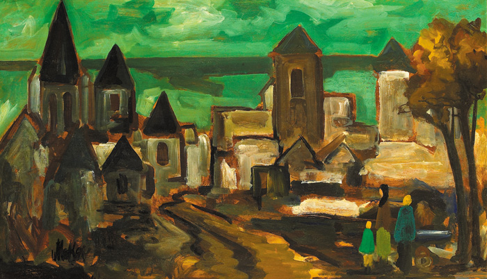 ENTERING THE OLD CITY by Markey Robinson (1918-1999) (1918-1999) at Whyte's Auctions