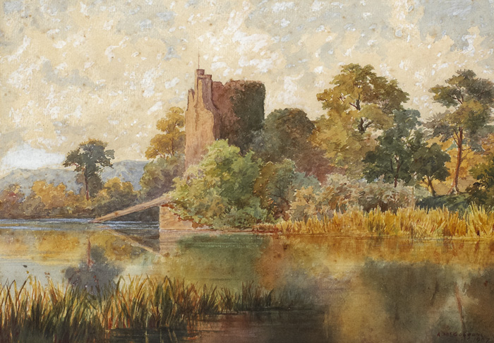 ROSS CASTLE, KILLARNEY, 1907 by Archibald McGoogan sold for �750 at Whyte's Auctions