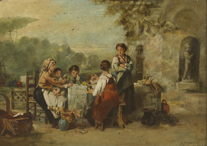 THE MIDDAY MEAL [AFTER KAREL FRANS PHILLIPPEAU], 1835 by Robert Mannix sold for �420 at Whyte's Auctions