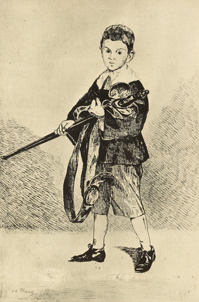 L'ENFANT A L'�P�E, TOURN� � GAUCHE / YOUNG BOY WITH A SWORD (1862) by �douard Manet (French, 1832�1883) at Whyte's Auctions