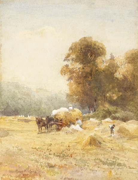 A SUNNY CORNFIELD, 1887 by Rose Mary Barton RWS (1856-1929) at Whyte's Auctions