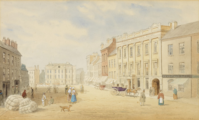 CASTLE PLACE, BELFAST 16 JUNE 1845 by Joseph William Carey RUA (1859-1937) at Whyte's Auctions