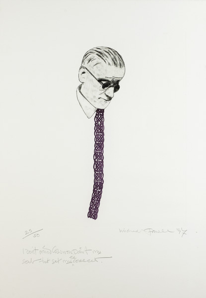 I DON'T MIND HOW YOU PAINT MY SOUL BUT GET MY TIE CORRECT, 1997 by Micheal Farrell (1940-2000) at Whyte's Auctions