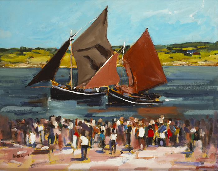 ROUNDSTONE REGATTA, CONNEMARA by Michael Hanrahan (b.1951) at Whyte's Auctions