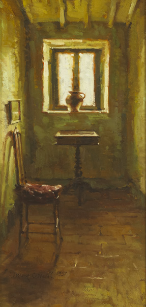 INTERIOR WITH CHAIR, 1997 by Mark O'Neill (b.1963) (b.1963) at Whyte's Auctions