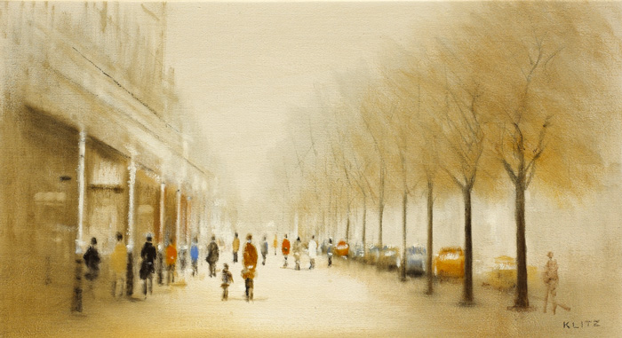 TREE LINED STREET, CHELTENHAM by Anthony Robert Klitz (1917-2000) at Whyte's Auctions