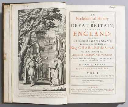 COLLIER ( Jeremy ).  An ecclesiastical history of Great Britain, chiefly of England  to the end of the reign of King Charles the Se... at Whyte's Auctions