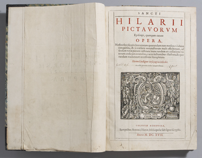 HILARY OF POITIERS, St. Opera  Coloniae Agrippinae at Whyte's Auctions