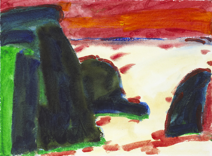 GOOSEWING AT SUNSET, 1990 by William Crozier HRHA (1930-2011) at Whyte's Auctions
