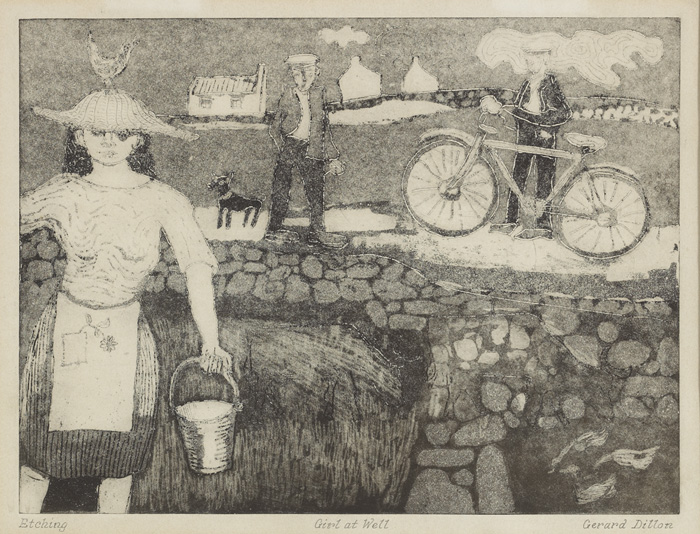 GIRL AT WELL by Gerard Dillon (1916-1971) at Whyte's Auctions