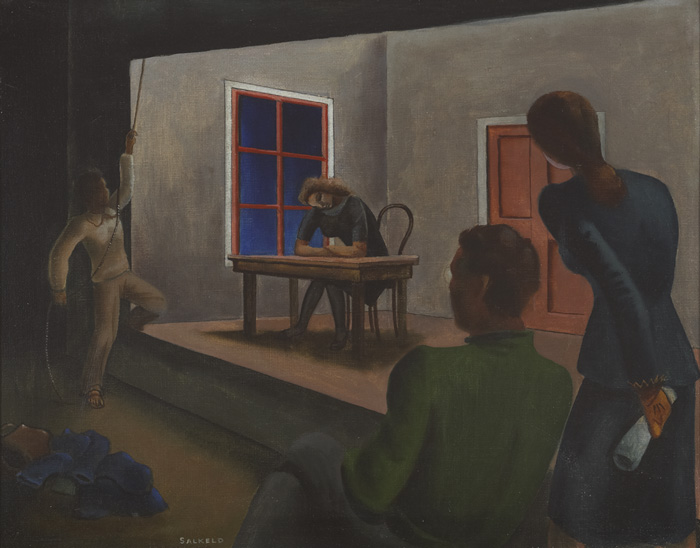 THE AUDITION by Cecil Ffrench Salkeld sold for �3,000 at Whyte's Auctions