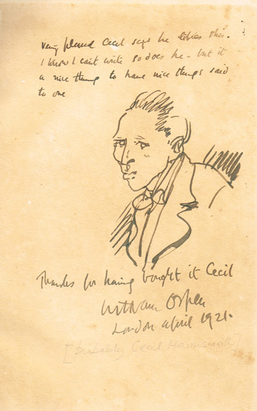 SELF PORTRAIT [<i>AN ONLOOKER IN FRANCE 1917-1919</I>] by Sir William Orpen KBE RA RI RHA (1878-1931) KBE RA RI RHA (1878-1931) at Whyte's Auctions