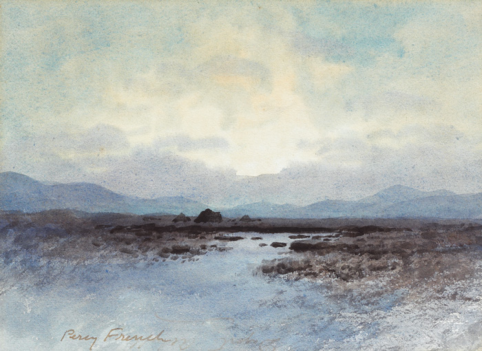 A BOG LAKE, ACHILL by William Percy French (1854-1920) (1854-1920) at Whyte's Auctions
