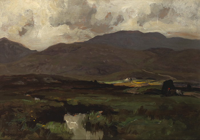 GLENVEAGH HILLS, COUNTY DONEGAL by Frank McKelvey RHA RUA (1895-1974) at Whyte's Auctions