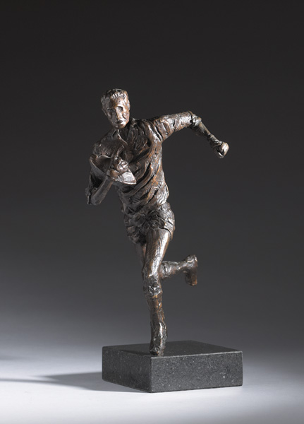 FLY (NOEL MANNION HEADS FOR THE WELSH LINE), 1988 by John Behan RHA (b.1938) at Whyte's Auctions