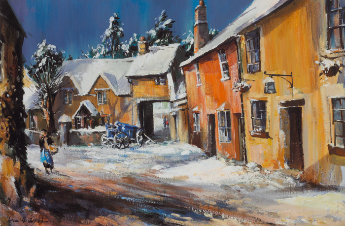 CASTLE COMBE, WILTSHIRE by Kenneth Webb RWA FRSA RUA (b.1927) at Whyte's Auctions