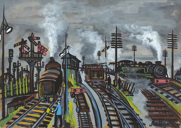 THE RAILWAY YARD by Markey Robinson (1918-1999) at Whyte's Auctions