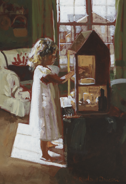 THE DOLL'S HOUSE by Rowland Davidson sold for 1,200 at Whyte's Auctions