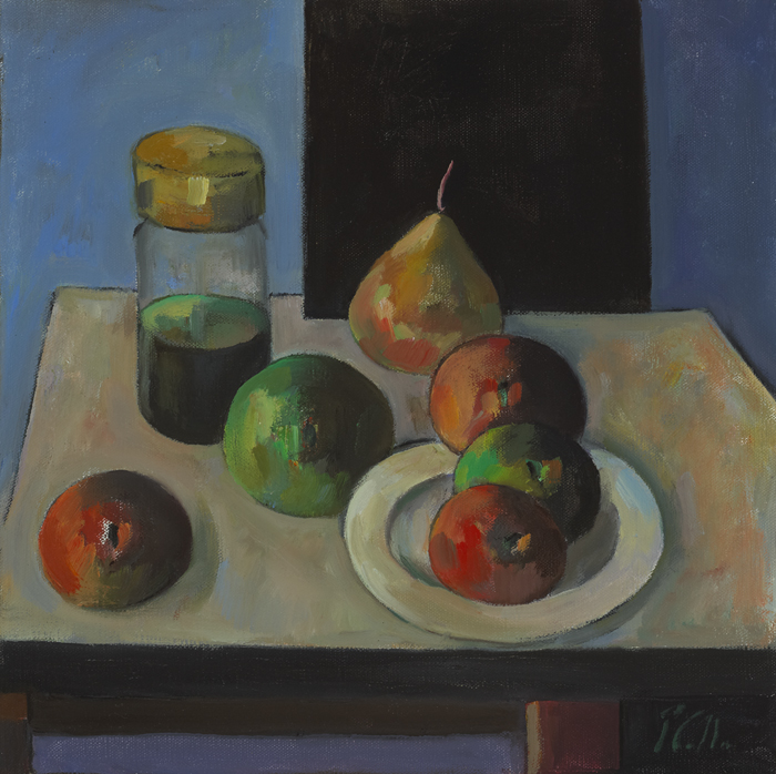 STILL LIFE WITH OIL JAR by Peter Collis sold for 1,900 at Whyte's Auctions