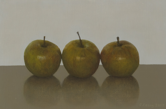 THREE APPLES, 2007 by Comhghall Casey sold for 900 at Whyte's Auctions