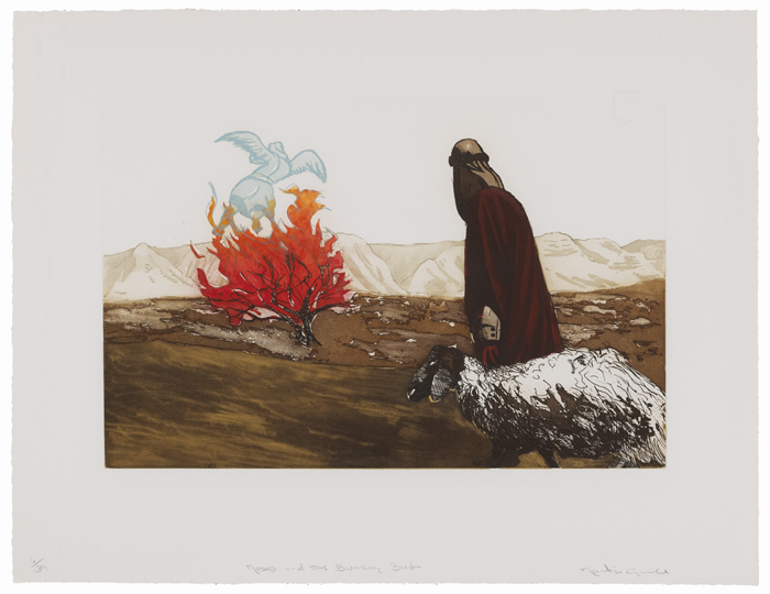 MOSES AND THE BURNING BUSH by Martin Gale sold for �150 at Whyte's Auctions