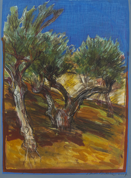 OLIVE GROVE, EXTREMADURA, 2007 by Brian Bourke HRHA (b.1936) at Whyte's Auctions