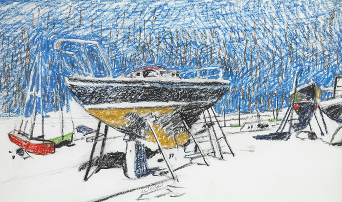 BOATYARD by Maurice MacGonigal PRHA HRA HRSA (1900-1979) at Whyte's Auctions