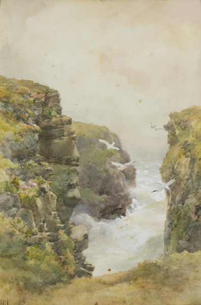 COASTAL SCENE WITH SEAGULLS by Helen O'Hara (1846-1920) at Whyte's Auctions