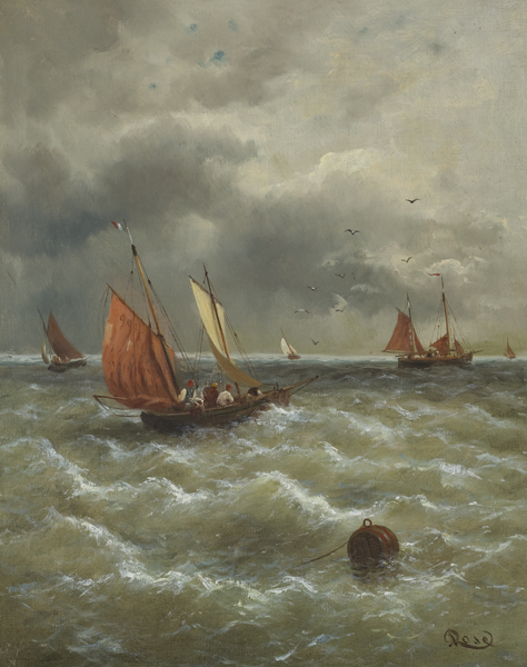 FISHING BOATS AT THE ADRIATIC SEA (A PAIR) at Whyte's Auctions