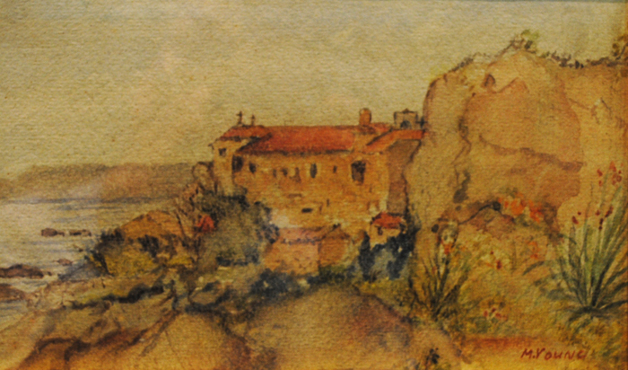 MONASTERY ON A ROCKY SHORE at Whyte's Auctions