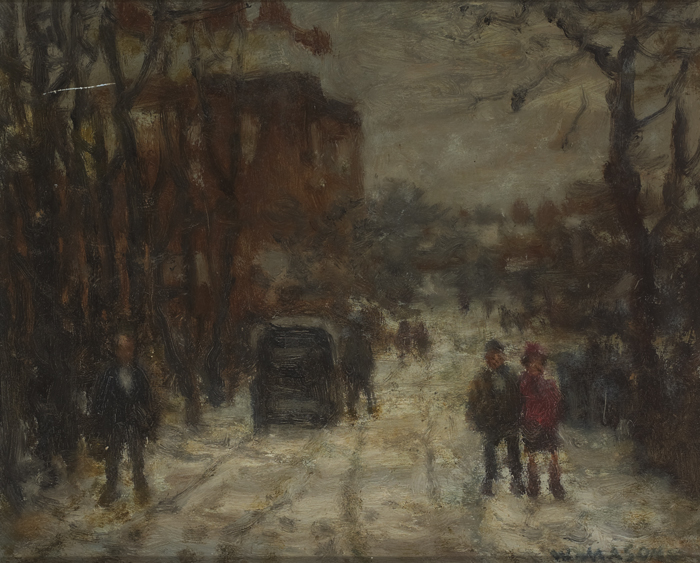 THE FIRST SNOW by William Mason (1906-2002) at Whyte's Auctions