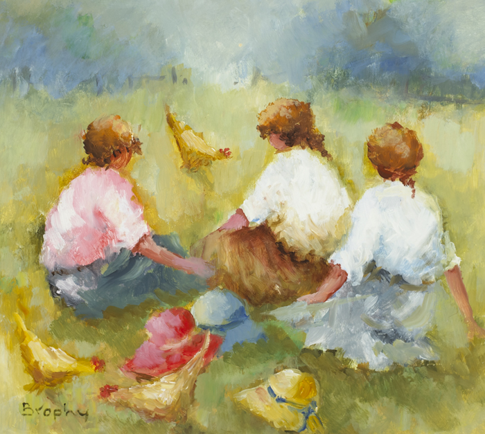 THE CHICKEN RUN by Elizabeth Brophy (1926-2020) at Whyte's Auctions