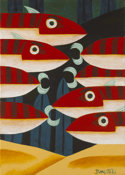 RED FISH by Graham Knuttel (b.1954) at Whyte's Auctions