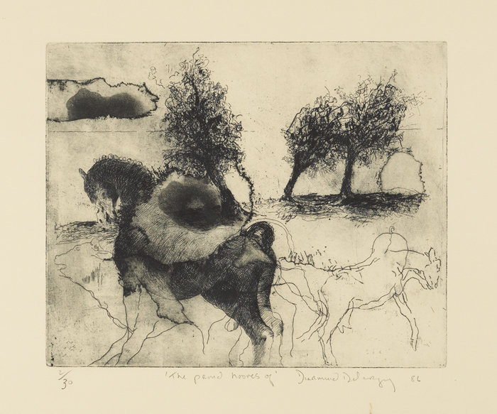 ETCHING, 1986 by Diarmuid Delargy sold for �120 at Whyte's Auctions