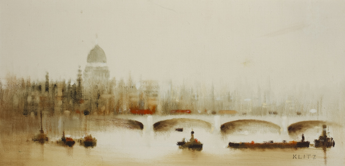 LONDON BRIDGE AND SAINT PAUL'S by Anthony Robert Klitz sold for �400 at Whyte's Auctions