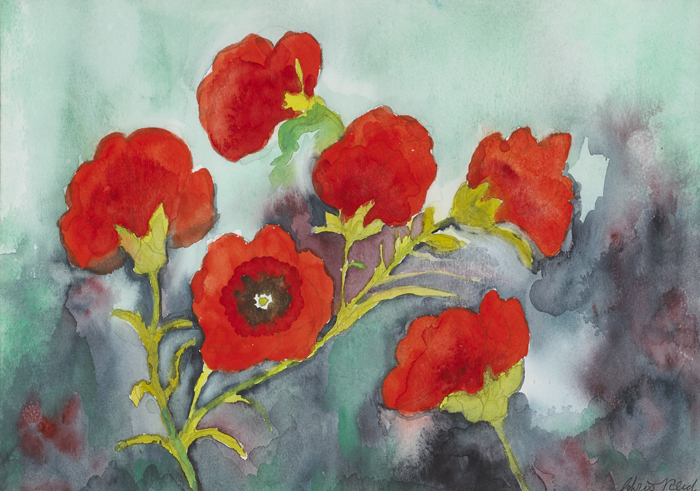 POPPIES by Chris Reid sold for 100 at Whyte's Auctions