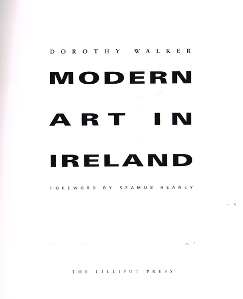 MODERN ART IN IRELAND by Dorothy Walker at Whyte's Auctions