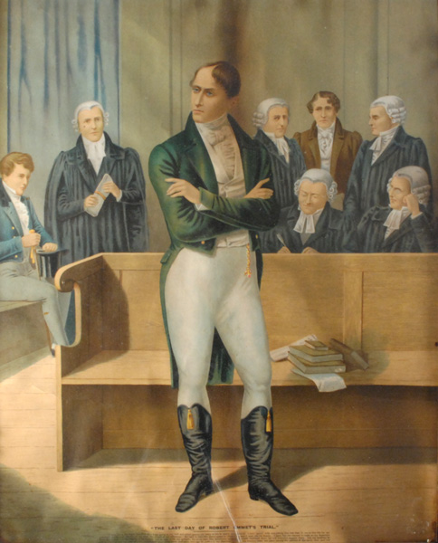 1803: Robert Emmet's last day on trial print at Whyte's Auctions