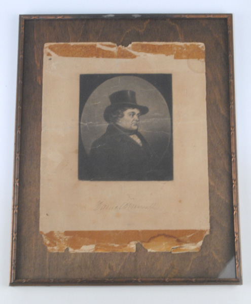 1844: Portrait of Daniel O'Connell with facsimile signature at Whyte's Auctions