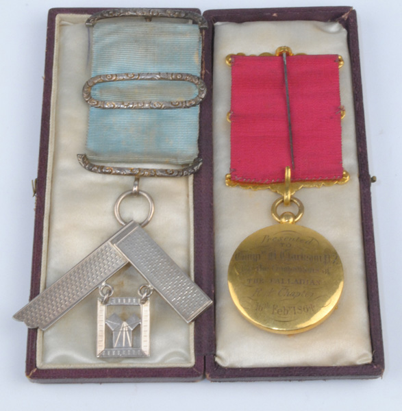 1861-64: Palladian Lodge Herefordshire masonic jewels at Whyte's Auctions