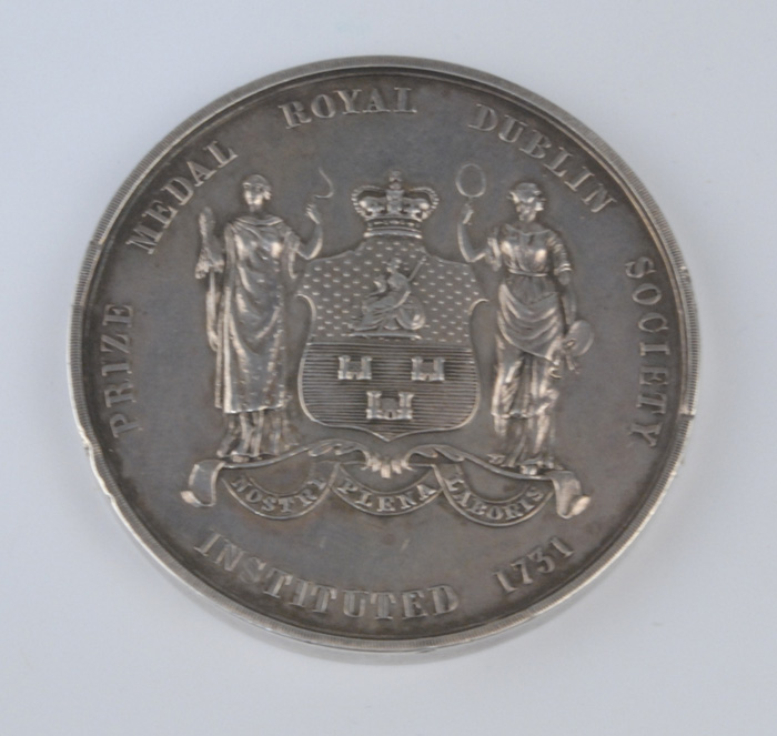 1867: Royal Dublin Society Spring Cattle Show medal at Whyte's Auctions