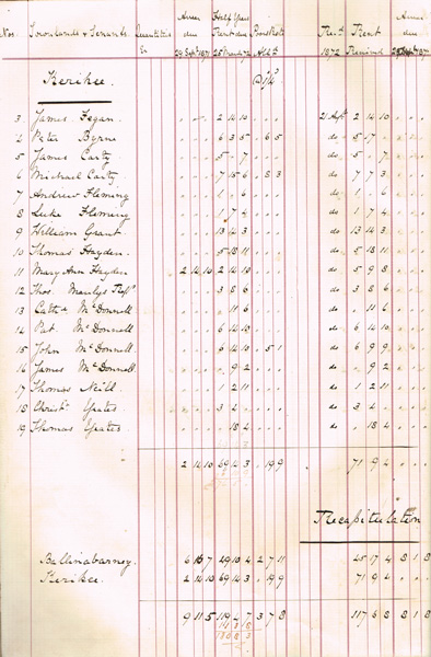 1867-96: Colonel Codrington's Wiclow Estate Rental Records Book at Whyte's Auctions