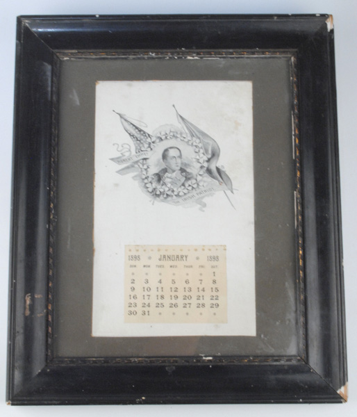 1898: Irish nationalist 1798 centenary celebration calender piece at Whyte's Auctions