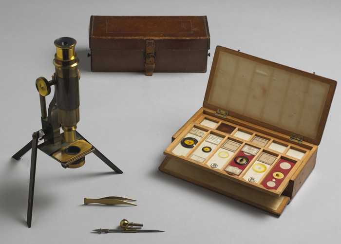 1907: Nimrod Expedition, Philip Brocklehurst microscope and specimen slides at Whyte's Auctions