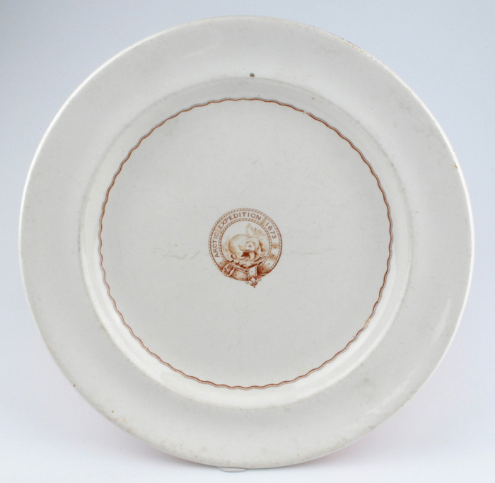 1873: Arctic Expedition HMS Alert china dish at Whyte's Auctions