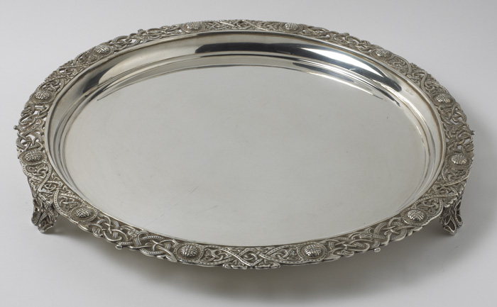 1924: Dublin silver Celtic Revival salver at Whyte's Auctions