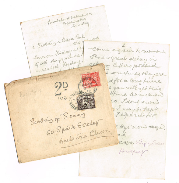 1915-1919: Pierce McCan, Tipperary Sinn Fin politician, collection of letters at Whyte's Auctions